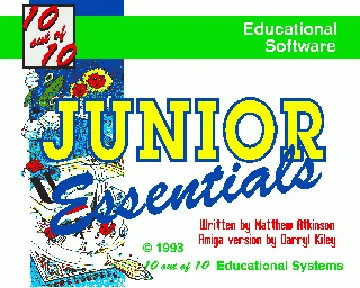 10 out of 10 - Junior Essentials_Disk1 screen shot title